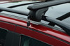 Black Cross Bars For Roof Rails To Fit Volkswagen Golf V (04-09) 100KG Lockable