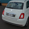Brushed Bumper Sill Protector Trim Cover To Fit Fiat 500 (2007+)