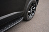 Black Aluminium Side Steps Bars Running Boards To Fit Fiat 500X (2014+)