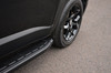 Black Aluminium Side Steps Bars Running Boards To Fit Hyundai Santa Fe III (12+)