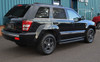 Black Aluminium Side Steps Bars Running Boards To Fit Jeep Grand Cherokee 05-11