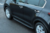 Black Aluminium Side Steps Bars Running Boards To Fit Kia Sportage (2016+)