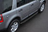 Black Aluminium Side Steps Bars Running Boards To Fit Land Rover Freelander 2