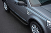 Black Aluminium Side Steps Bars Running Boards To Fit Land Rover Freelander 2