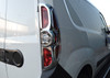 Chrome Rear Tail Light Surrounds Trim Covers Set To Fit Fiat Doblo (2010-14)
