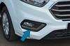 Chrome Fog Light Lamp Trim Covers Set To Fit Ford Transit Custom (2018+)