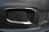 Brushed Satin Black Fog Light Lamp Trim Covers Set To Fit Jeep Renegade (2015+)