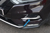 Chrome Fog Light Lamp Trim Covers Accents Set To Fit Nissan Qashqai (2017-21)