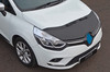 Black Front Bonnet Bra / Protector Half Version To Fit Renault Clio IV (2012+)