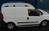 Aluminium Roof Rack Rails Side Bars Set To Fit LWB Fiat Doblo (2010+)