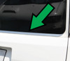 Chrome Rear Door Upper Tailgate Trim Strip Cover To Fit Fiat Doblo (2010+)