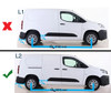 Black Roof Rack Rails Side Bars To Fit L2 Vauxhall / Opel Combo E (2019+)