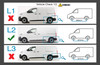 Black Aluminium Roof Rack Rails Side Bars To Fit M (L2) Citroen Dispatch 2016+