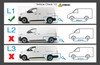 Black Aluminium Roof Rack Side Bars To Fit Compact (L1) Toyota PROACE (2016+)