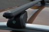 Black Cross Bars For Roof Rails To Fit Dacia Lodgy (2012+) 75KG Lockable