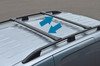 Black Cross Bar Rail Set To Fit Roof Side Bars To Fit Vauxhall Combo E (2019+)