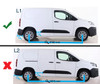 Aluminium Side Steps Bars Running Boards To Fit L1 Vauxhall Combo E (2019+)