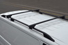 Black Cross Bars For Roof Rails To Fit Vauxhall Vivaro (2019+) 75KG Lockable