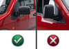 Chrome Wing Mirror Trim Set Covers To Fit Ford Transit Connect LHD (2009-12)