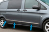 Chrome Side Door Trim Set Covers For Extra Long L3 Mercedes Vito W447 2015+ 1dr