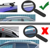 Black Cross Bars For Roof Rails To Fit Mercedes C-Class S205 (2014-21) Lockable