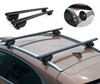 Black Cross Bars For Roof Rails To Fit Mercedes-Benz GLA (2014-20) 75KG Lockable
