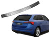 Rear Bumper Protector Scratch Guard Brushed Steel To Fit Skoda Scala (2019+)