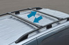 Black Cross Bar Rail Set To Fit Roof Side Bars To Fit Fiat Scudo (2022+)