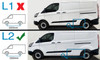 Aluminium Roof Rails & Cross Bars Set To Fit L2H1 Ford Transit Custom (2012-22)