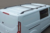 Black Roof Rails & Cross Bars Set To Fit L2H1 Ford Transit Custom (2012-22)