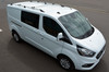 Aluminium Roof Rails & Cross Bars Set To Fit L1H1 Ford Transit Custom (2012-22)