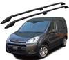 Black Aluminium Roof Rack Rails Side Bars To Fit Citroen Berlingo (2008-18)