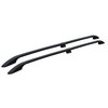 Black Aluminium Roof Rack Rails Side Bars To Fit Peugeot Partner (2008-18)