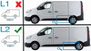 Aluminium Roof Rack Rails Side Bars To Fit L2H1 Renault Trafic (2014+)