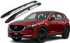 Black Aluminium Roof Rack Rails Side Bars To Fit Mazda CX-5 (2018-25)