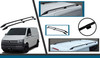 Black Aluminium Roof Bar Rails To Fit L2H1 Volkswagen T6 Transporter (2016+)