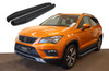 Black Aluminium Side Steps Bars Running Boards To Fit Seat Ateca (2016+)