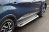 Silver Aluminium Side Steps Bars Running Boards To Fit Renault Captur (2013-19)