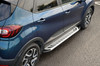 Silver Aluminium Side Steps Bars Running Boards To Fit Renault Captur (2013-19)
