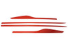 Red Steel Side Door Streamer Trim To Fit Renault Clio IV (2012-19)