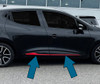 Red Steel Side Door Streamer Trim To Fit Renault Clio IV (2012-19)