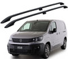 Black Aluminium Roof Bars Side Rails To Fit L1 Peugeot Partner (2019+)