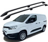 Black Aluminium Roof Bars Side Rails To Fit L1 Toyota ProAce City (2019+)