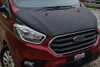 To Fit Ford Transit Custom (2018-22): Full Bonnet Bra Diamond Effect Stone Guard