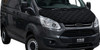 To Fit Ford Transit Custom (2012-17): Full Bonnet Bra Protector Guard Chequered
