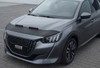To Fit Peugeot 208 (2020+): Black Bonnet Bra Protector Stone Guard