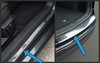 To Fit VW Tiguan (2016+): Chrome Rear Bumper Protector / Door Sill Protectors