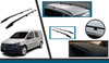 Black Aluminium Roof Rack Side Bars To Fit L2 Volkswagen Caddy Maxi (2010-2020)