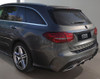 Black Reinforced Rear Bumper Protector For Mercedes C-Class S205 (2014-21)