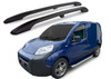 Black Aluminium Roof Rack Rails Side Bars To Fit Fiat Qubo (2007+)